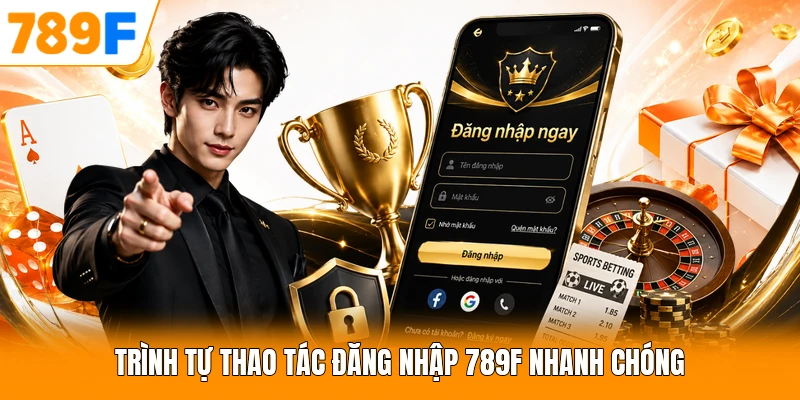 Trình tự thao tác đăng nhập 789F nhanh chóng